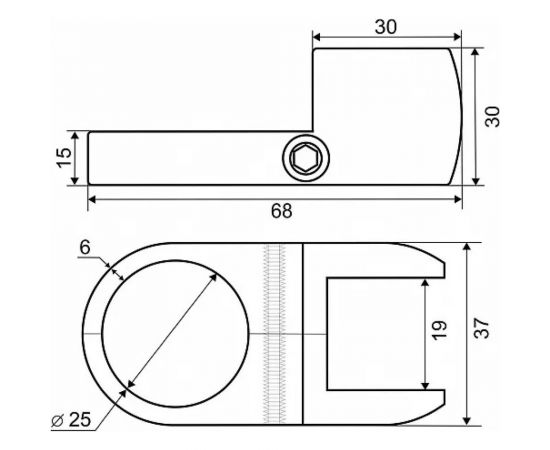 Держатель панели Palladium двусторонний, поворотный JF-21 CP СТ-00001056 – изображение 3