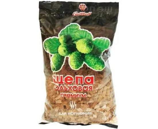 Щепа ольховая для копчения премиум 1,5 л Grillkoff 110 – изображение 3