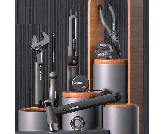 Набор ручного инструмента DELI Home Series HT0008 8 предметов, эксклюзивный дизайн, софттач пластик, подарочная упаковка 104622 – изображение 3