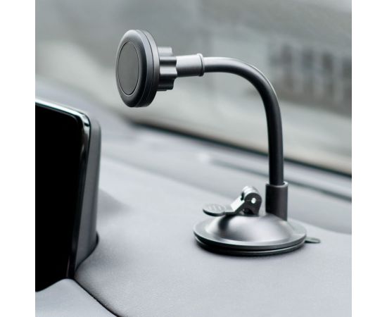 Магнитный автомобильный держатель на торпедо/лобовое стекло AKAI гибкая штанга, черный PM-527MS – изображение 3