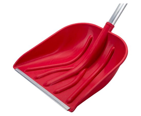 Пластмассовая снеговая лопата с алюминиевой планкой, алюминиевым черенком и V-образной ручкой Gigant AVG-03 – изображение 3