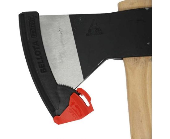 Кованый топор с буковой рукояткой и защитой лезвия Bellota 2000 г 8130-2000 N – изображение 4