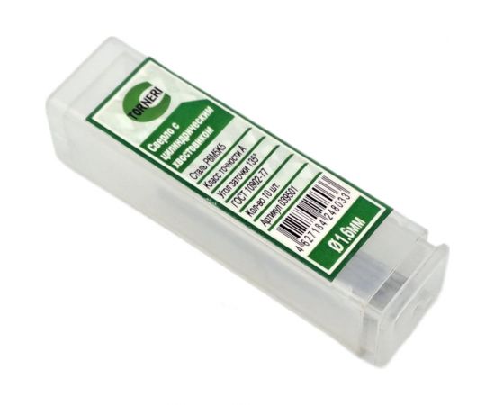 Сверло по металлу (1.6х20х43 мм; Р6М5К5; шлиф А1; цх) TORNERI 039501 – изображение 4