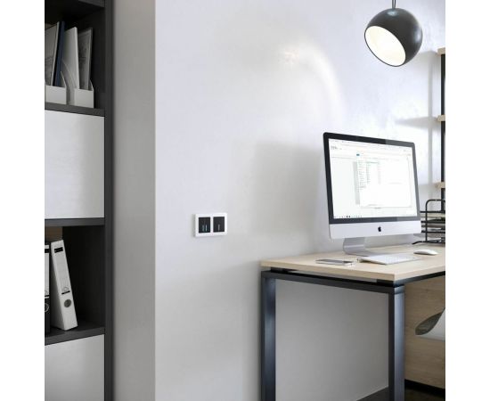 Рамка на 2 поста WERKEL W0022701 Acrylic белый a059314 – изображение 5