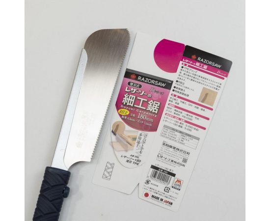 Обушковая японская пила Mikitool Gyokucho Dozuki Usuba 180мм, шаг 1,5мм, пластиковая рукоять М00020364 – изображение 8