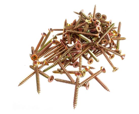 Шуруп VIPкрепеж жёлтый цинк 120 шт 41406 VIPS 