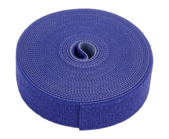 Лента (липучка) в рулоне Cabeus ширина 25 мм, длина 5 м, синяя ROL-5x25-BL 