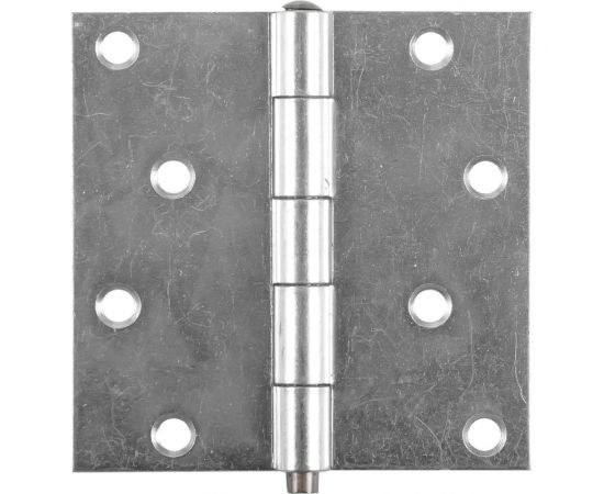 Прямая усиленная разборная петля VORMANN 100х100х2,2 мм, оцинкованная, латунный штифт 00614 100 Z 