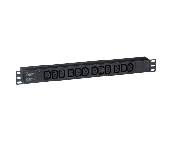 Блок розеток ExeGate ServerPro PDU-19H007 Al-12C13-C20, 19, 1U, алюминий, 12 IEC 320 C13, С20 280865 