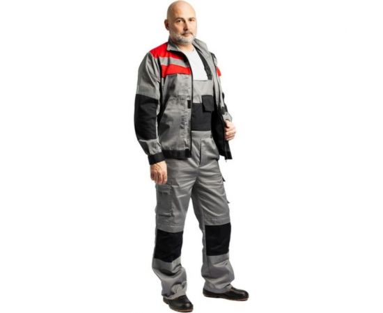 Костюм Ф Ф П Феникс серый/красный, 100% хлопок, р. 104-108, рост 170-176 010-160/020-62-7 