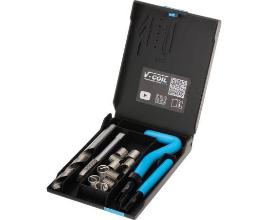 Набор для восстановления резьбы VOELKEL V-Coil М12x1,5 14 пр. V04022 
