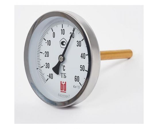 Биметаллический термометр BD ТБ 100Т/46 (-40-60С), G1/2, кл. т. 1,5 51521051123 