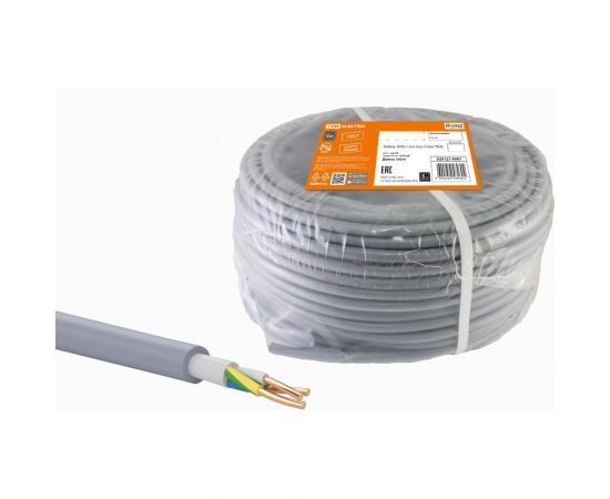 Кабель TDM NYM-J 3х4-0,66 100м SQ0121-0087 