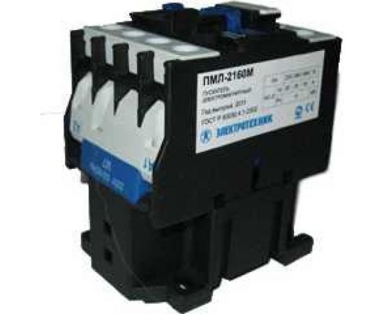 Электромагнитный пускатель Электротехник ПМЛ-2160М УХЛ4 Б, 24В/50Гц, 1з, 25А, нереверсивный, без реле, IP20 ET551483 