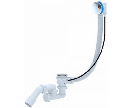 Сифон для ванны АНИ Пласт регулируемый, полуавтомат 1 1/2x40 пер/тр 45°, 40/50 EM321 025-0605 