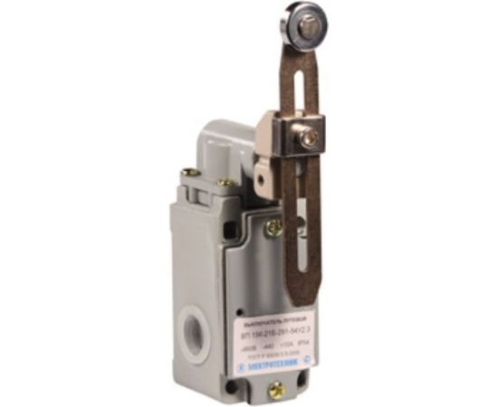 Путевой выключатель Электротехник ВП 15К-21А-291-54 У2.8, рычаг с роликом, регулируемый по длине, прямого действия, IP54, ET509591 