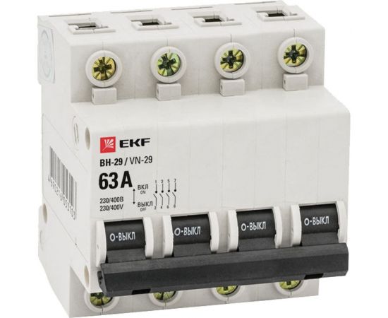 Выключатель нагрузки EKF 4P ВН-29 Basic 40А SQSL29-4-40-bas 