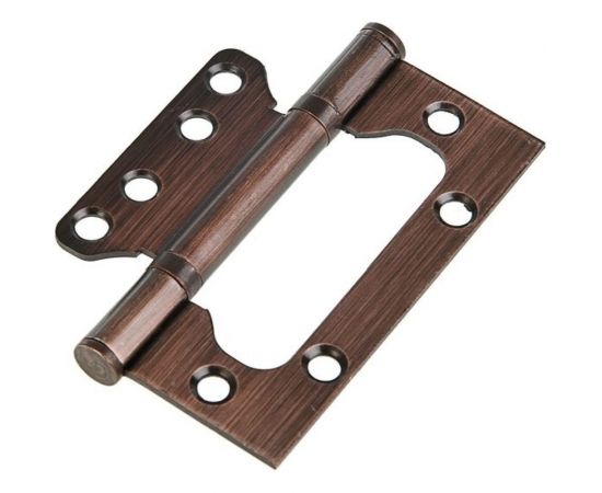 Петля-бабочка ТУНДРА 100х75х2.5 мм, универсальная, без врезки, цвет медь, 2 шт. 3001798 