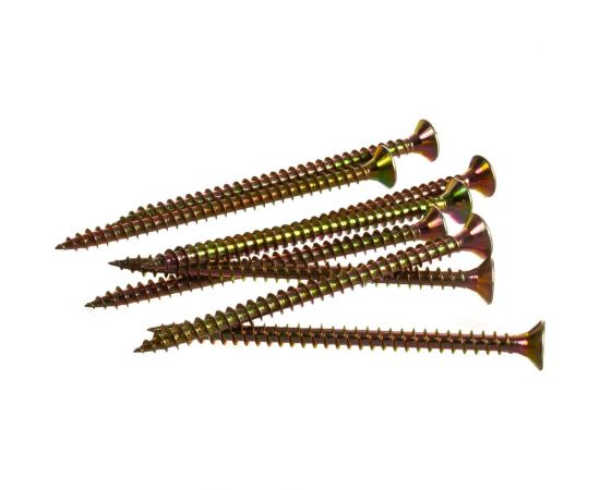 Потайной универсальный шуруп Метизный двор 4,5x70, желтый, 8 шт. 4607173900920 – изображение 2