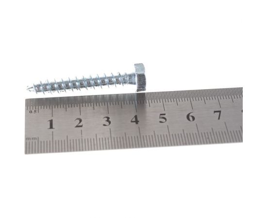 Шуруп с шестигранной головкой Качественный КРЕПЕЖ 6х40, 120 шт. 0300539 КЧ – изображение 3