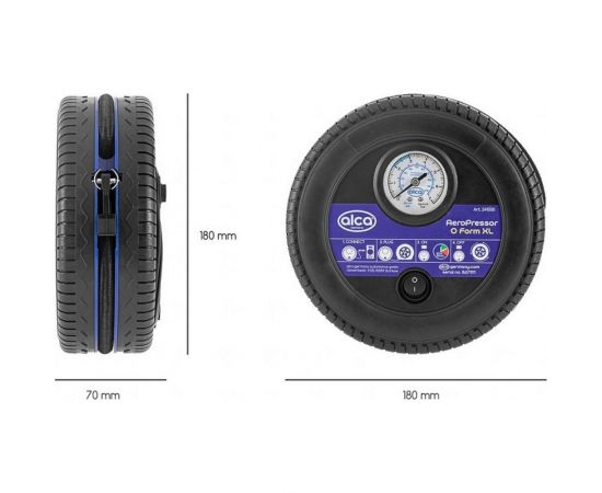 Компрессор Alca 17 бар, 12 В, 10 А, 18 л/мин, круглый, 120 Вт 241500 – изображение 3