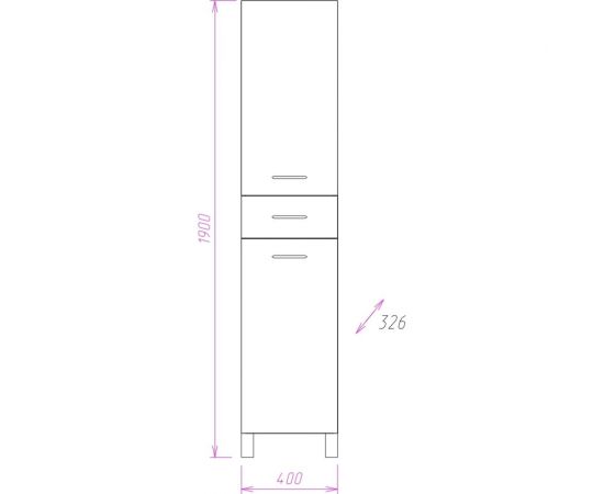 Пенал Onika МОДЕРН с корзиной правый 40.17 404010 – изображение 3