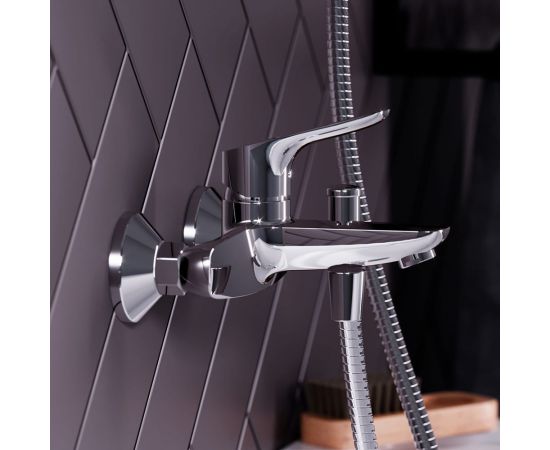 Смеситель для ванны и душа, хром Damixa Jupiter 771000001 – изображение 3
