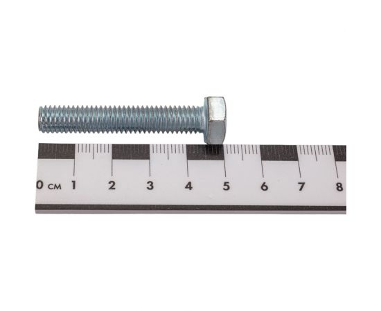 Болт с ш/г полная резьба DIN 933 Качественный КРЕПЕЖ набор 8х45 30 шт 0301041 КЧ – изображение 4