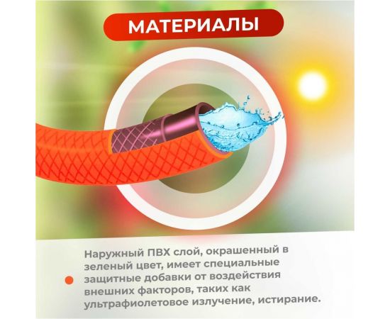 Поливочный шланг ВОЛАТ Люкс 3/4"", 50 м 53220-50 – изображение 4