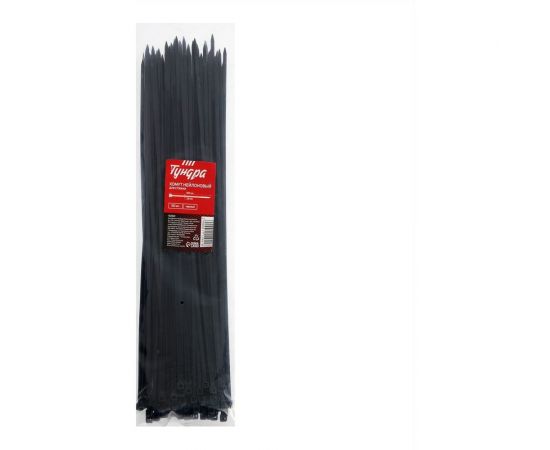 Нейлоновый хомут ТУНДРА для стяжки, 3.6x300 мм, 100 шт. 1112941 – изображение 5