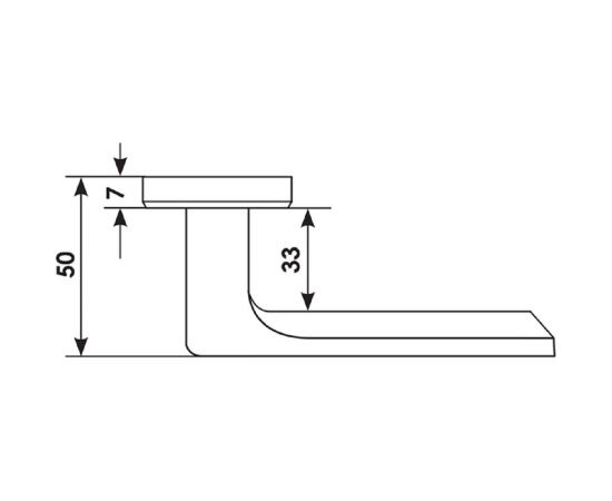 Дверная ручка MORELLI FIORD-SQ CAFFE цвет - кофе 9012306 – изображение 6