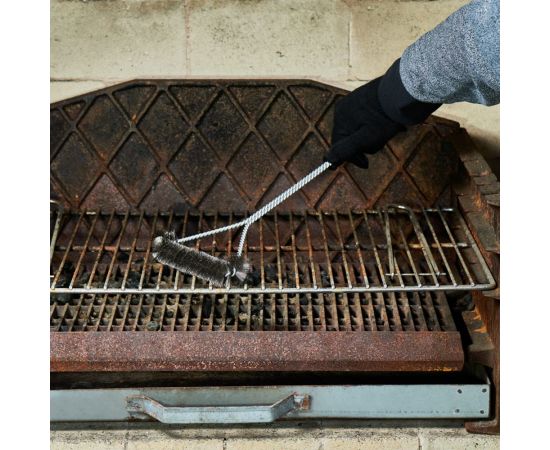 Щетка для барбекю и гриля СОКОЛ Комфорт средняя 62-0042 – изображение 7