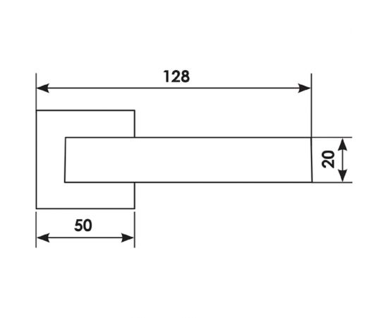 Дверная ручка MORELLI FIORD-SQ CAFFE цвет - кофе 9012306 – изображение 8