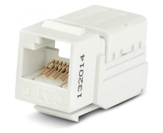 Вставка Keystone Jack RJ-45 8P8C, категория 6, 110 IDC, заделка с помощью NE-TOOL, белая Hyperline KJNE-8P8C-C6-90-WH 46044 