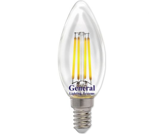 Светодиодная лампа General Lighting Systems FIL диммируемая, свеча CS-8W-E14 686800 