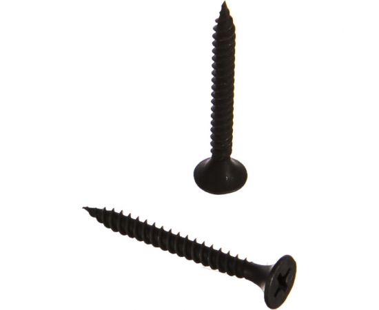 Саморез Качественный КРЕПЕЖ 3.5x35 мм, потай, частая резьба, оксид, 260 шт 0300395 КЧ 