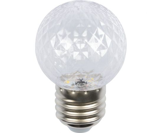 Лампа декоративная светодиодная led-d45-1w/6000k/e27/cl/с pineapple Volpe UL-00010065 