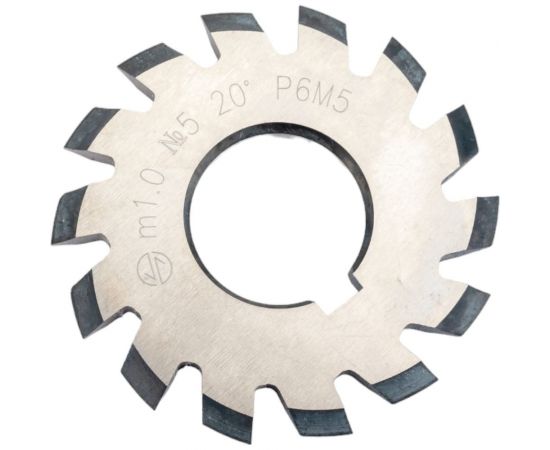 Фреза дисковая зуборезная модульная М 1.0 №5 (50x4x19 мм; 20 град; Z=14) ИНСТУЛС 00001289482 