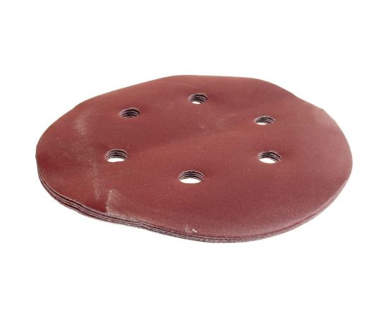 Круг шлифовальный (5 шт; 150 мм; 6 отверстий; P 400) ПРАКТИКА 919-150 