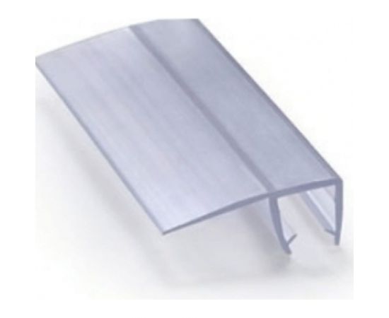 Уплотнительный профиль распашной двери SERVICE PLUS стекло-стекло, 90 град, t=8 мм, l=2200 мм, пвх, прозрачный BK-703T8 