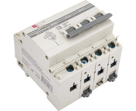 Дифференциальный автомат EKF PROxima АД-32, 3P+N, 16А/30мА, SQ DA32-16-30-4P-a-pro 