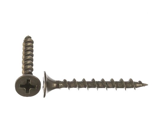 Саморез Качественный Крепеж 3,5х32 потай, крупная резьба, оксид 280 шт 0300361 КЧ 