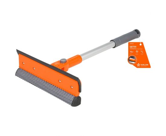 Складная щетка для мытья стекол с поролоном и водосгоном Airline 40 см ABGN005 