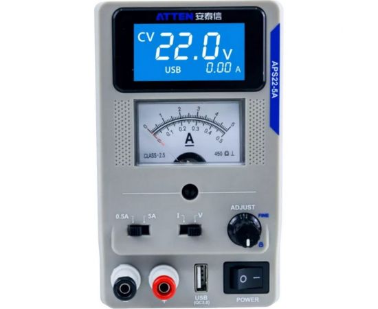 Источник питания постоянного тока ATTEN aps22-5a, 22b/5a, 125 Вт 103701 