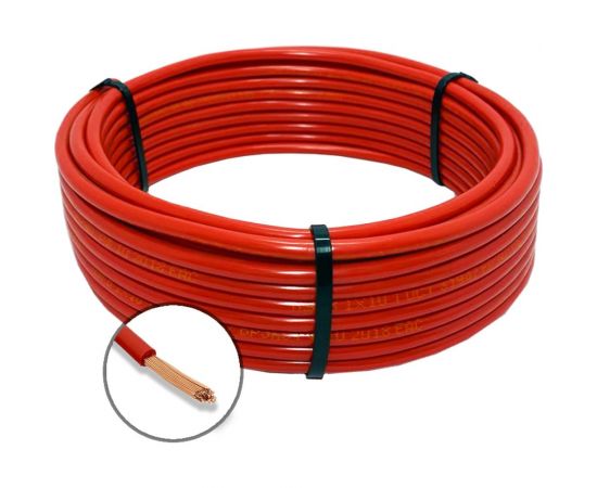 Электрический провод ПУГВ ПРОВОДНИК 1x25 мм2 красный, 1м OZ250731L1 