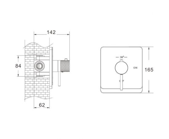 Смеситель с гигиеническим душем ROSE черный R105H – изображение 20