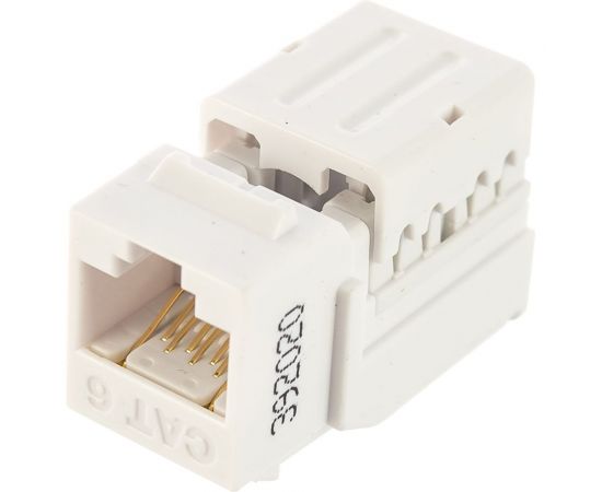 Вставка Keystone Jack RJ-45 8P8C, категория 6, 110 IDC, заделка с помощью NE-TOOL, белая Hyperline KJNE-8P8C-C6-90-WH 46044 – изображение 2