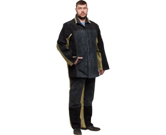 Костюм сварщика брезент-спилок КС09 (р. 48-50; рост 170-176) ООО Комус 1021410 – изображение 2