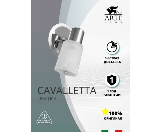 Настенный светильник Arte Lamp A4510AP-1SS – изображение 2