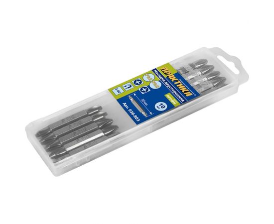 Двусторонняя бита PH2-PH2 Профи (10 шт; 50 мм) ПРАКТИКА 036-803 – изображение 3